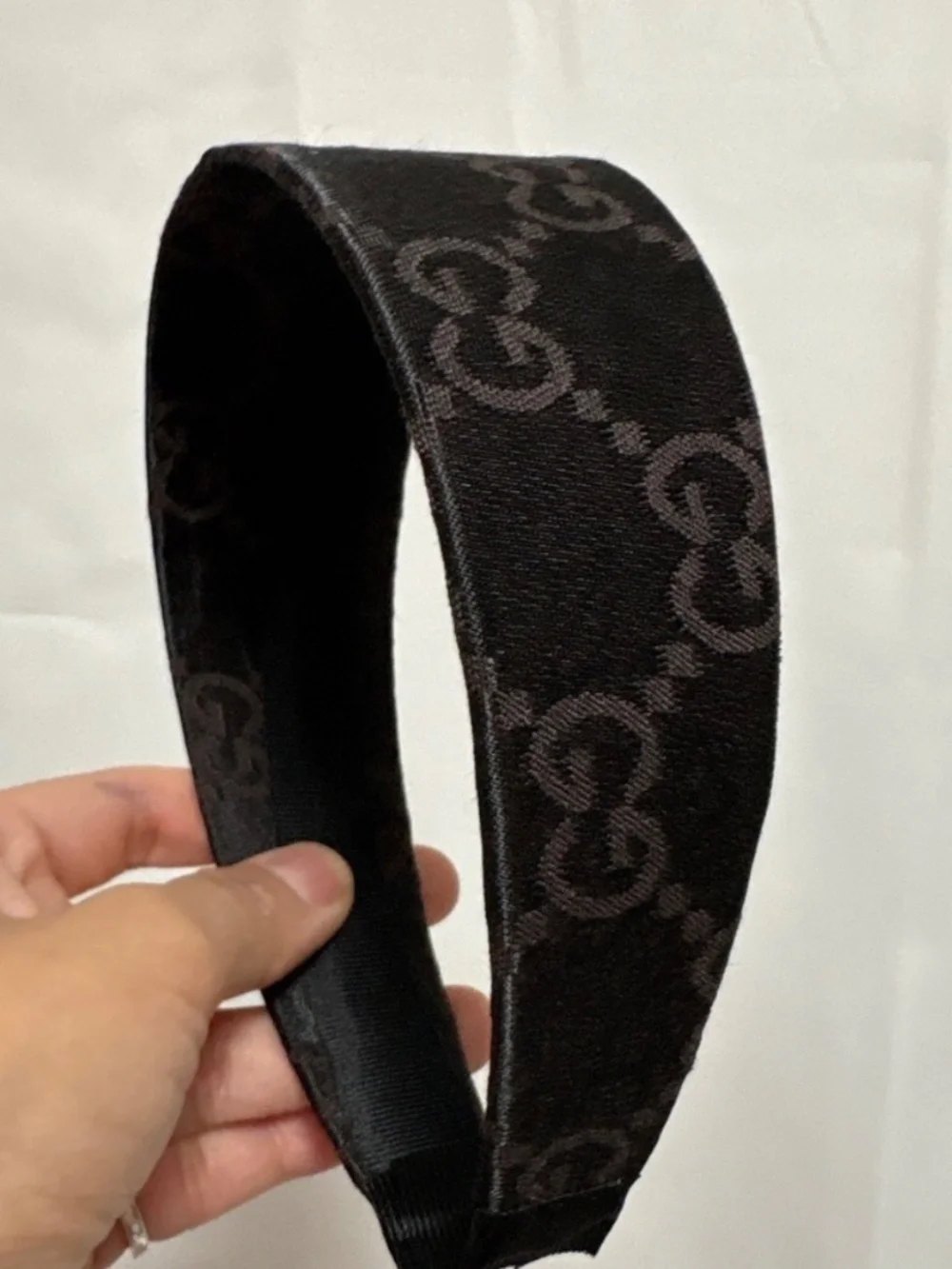 Upcycled Gucci Headband Two Inches Wide